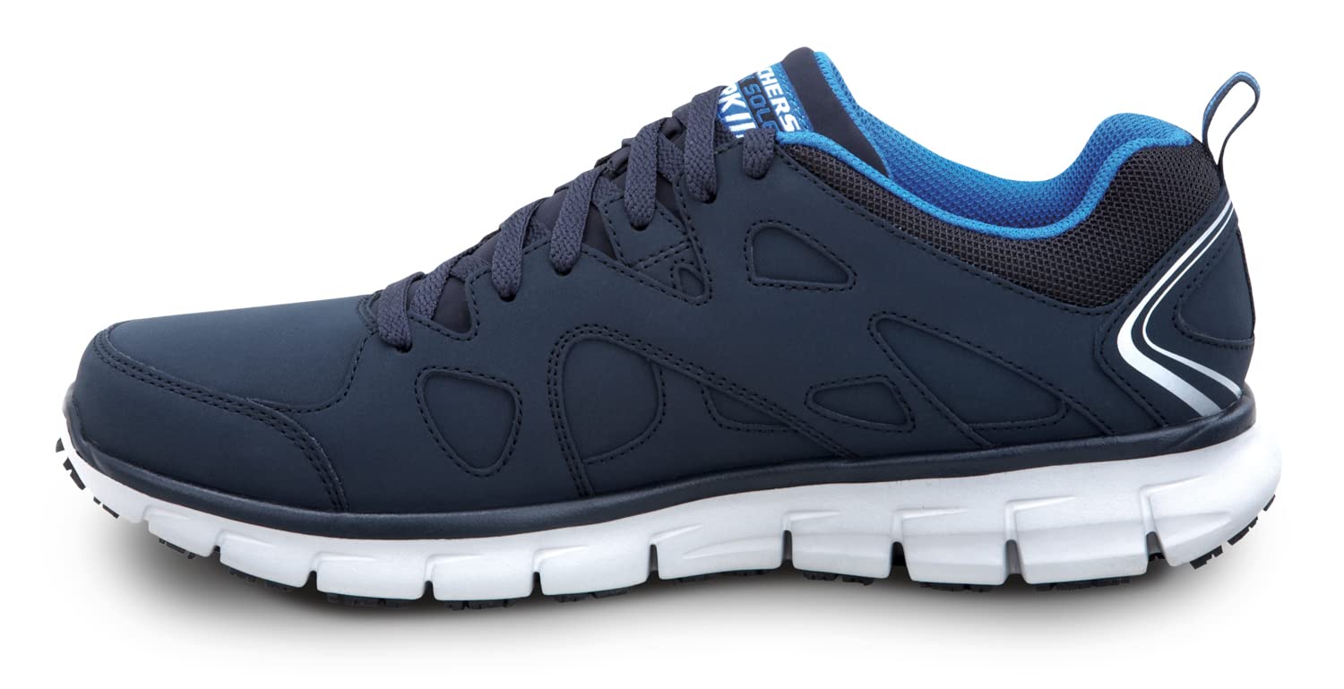 Skechers David Men's MaxTrax Slip-Resistant Athletic Sneakers - Non-Slip Work Shoes for Restaurant, Kitchen & Hospital Staff - Comfortable Walking Shoes for Nurses, Chefs & Service Industry Professionals