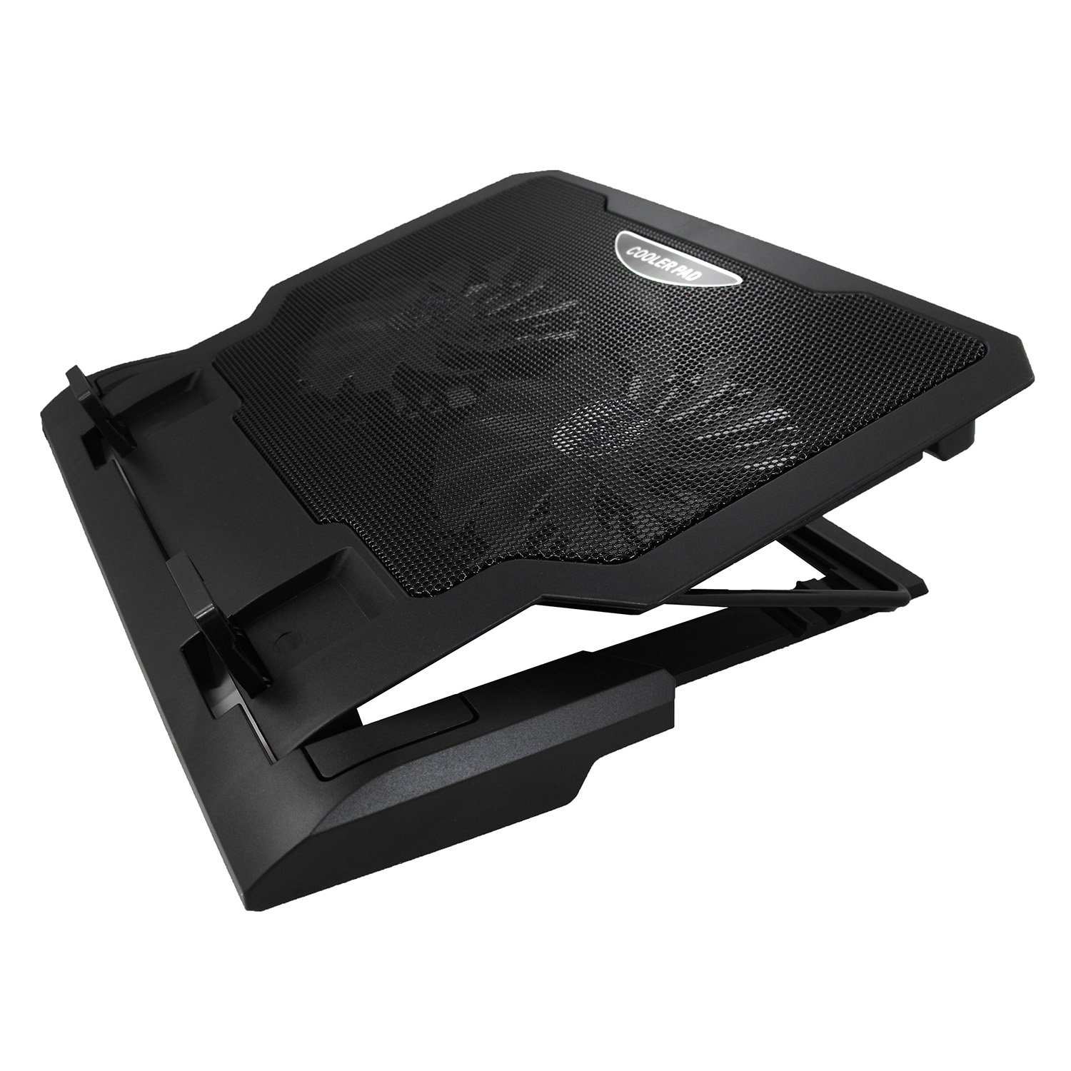 AABCOOLING NC65 Laptop Cooling Pad with 2 Quiet Fans, Adjustable Tilt & Blue LED Light - Portable Laptop Cooler for Gaming, Office & Home Use - Compatible with 15.6
