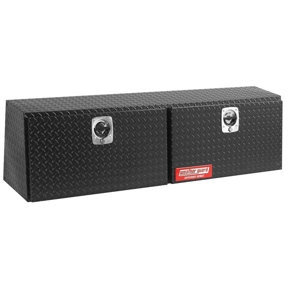 Weather Guard 3003025301 Heavy Duty Aluminum Truck Tool Box - Secure Storage for Tools & Equipment | Perfect for Pickup Trucks, Work Sites & Outdoor Adventures