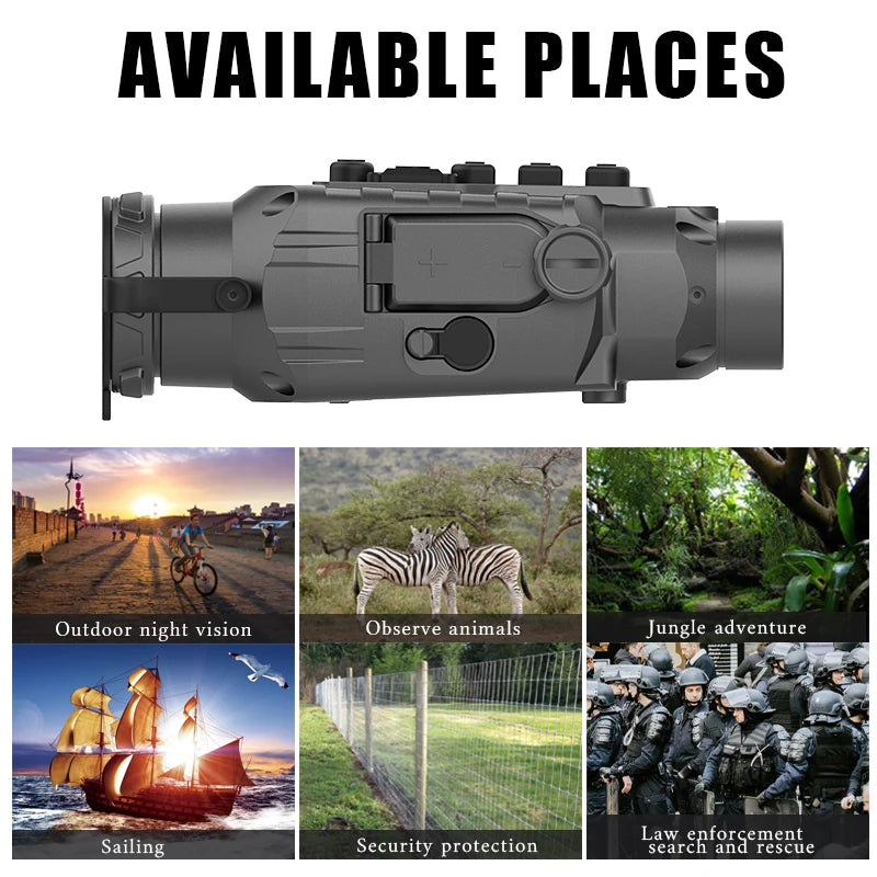 GUIDE TA450 Thermal Monocular Infrared Scope - Night Vision Hunting Gear for Wild Boar, Wolf, Rabbit - Outdoor Observation & Surveillance Equipment | Perfect for Hunting, Wildlife Tracking, and Security Monitoring
