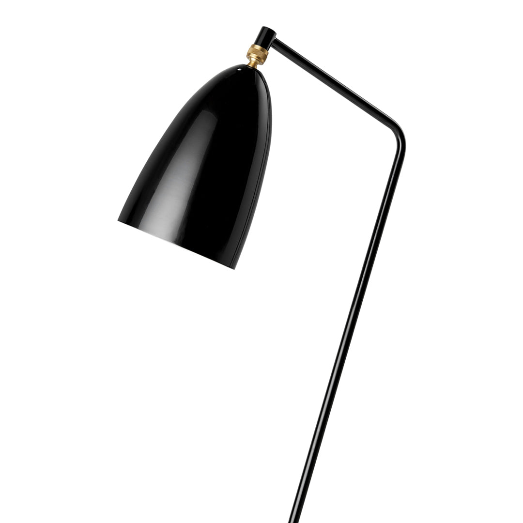 Modern Grossman Gräshoppa Floor Lamp - Adjustable LED Reading Light for Living Room, Bedroom & Office - Scandinavian Design with Flexible Gooseneck - Warm White Light for Cozy Ambience