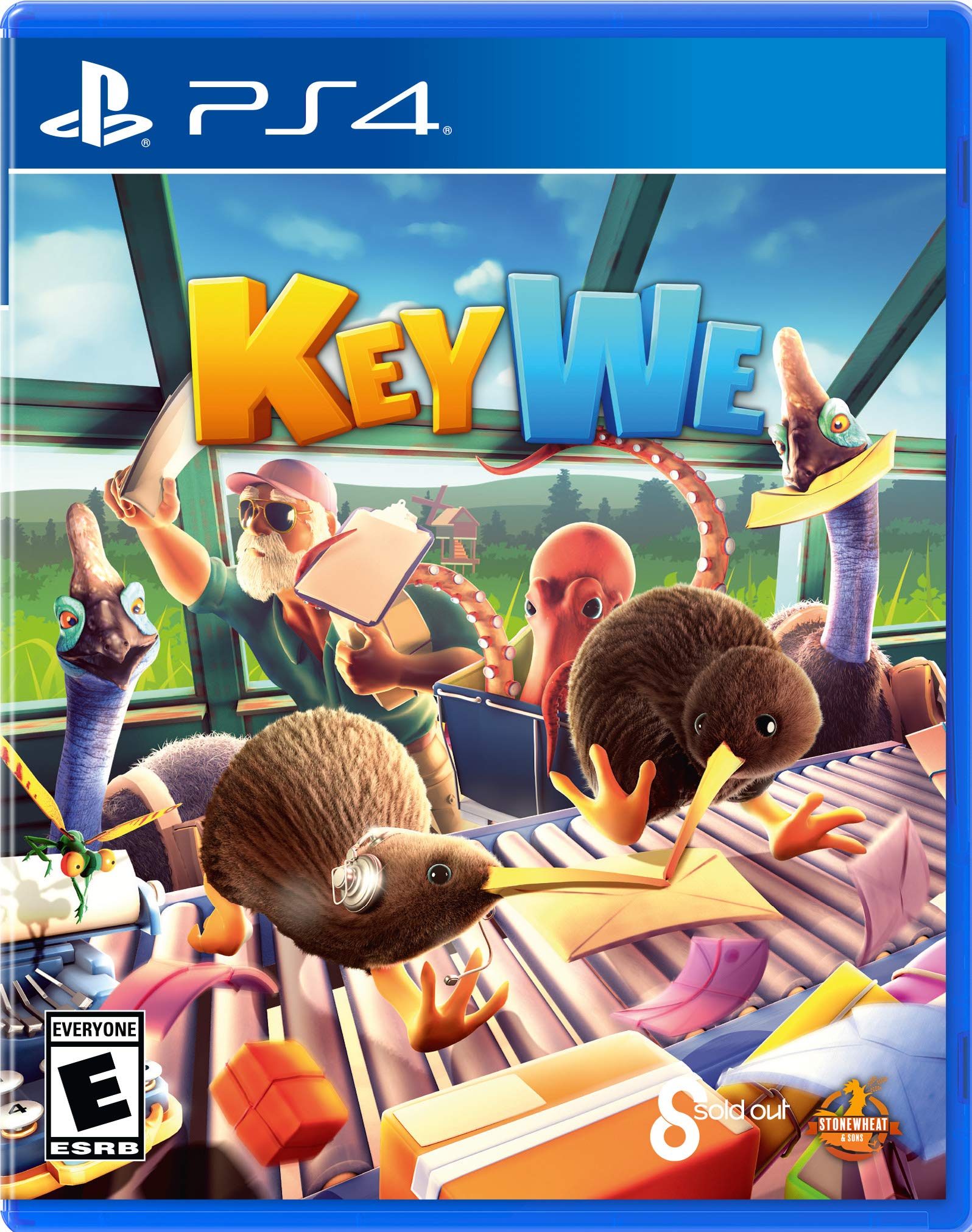 KeyWe - Wireless Gaming Controller for PlayStation 4 (PS4) - Ergonomic Design with Dual Vibration & Turbo Function - Perfect for Fortnite, Call of Duty & Action Games