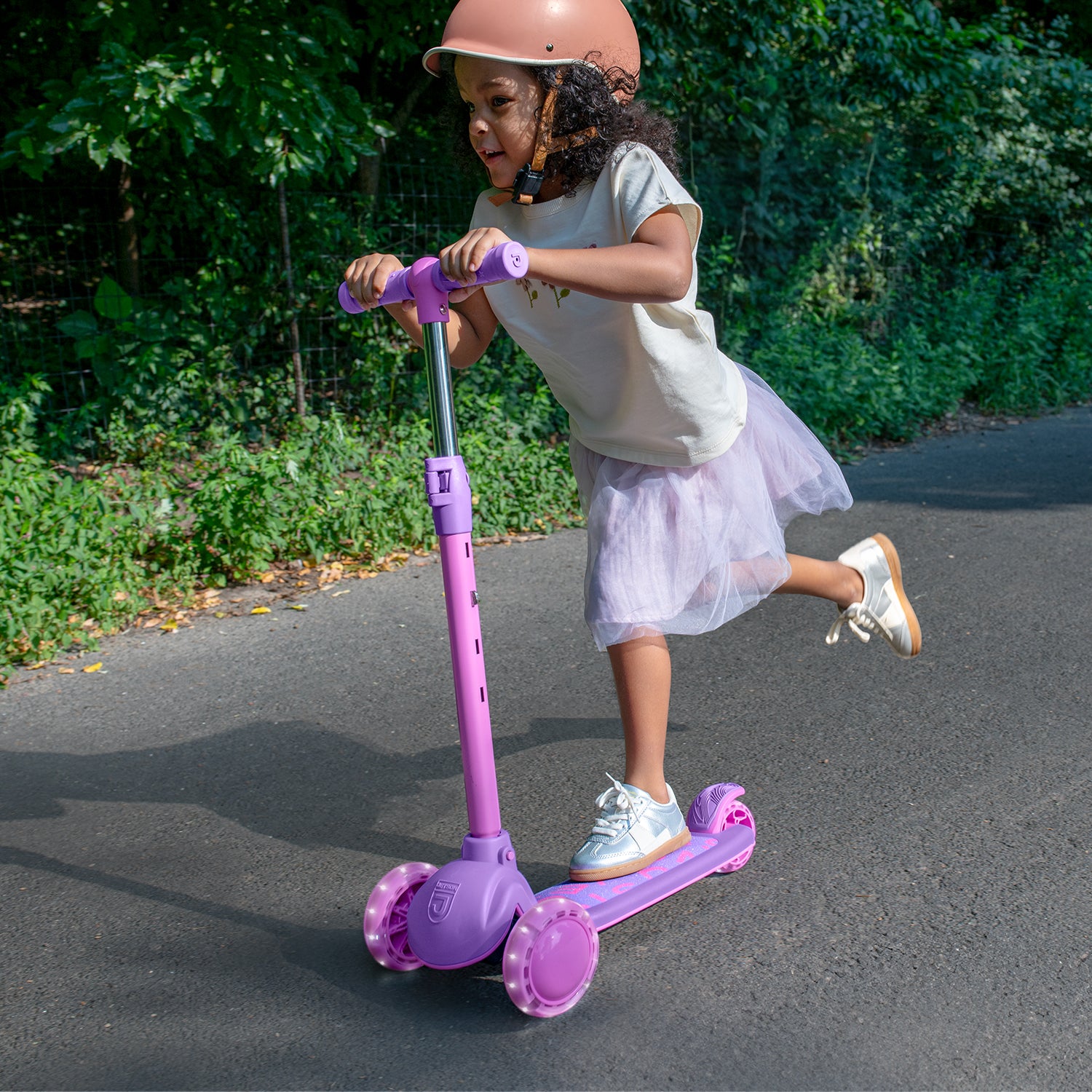 Gem Learn & Grow Kick Scooter for Kids - Adjustable Height 3 Wheel Scooter with LED Lights | Perfect for Outdoor Play, Commuting & Neighborhood Rides