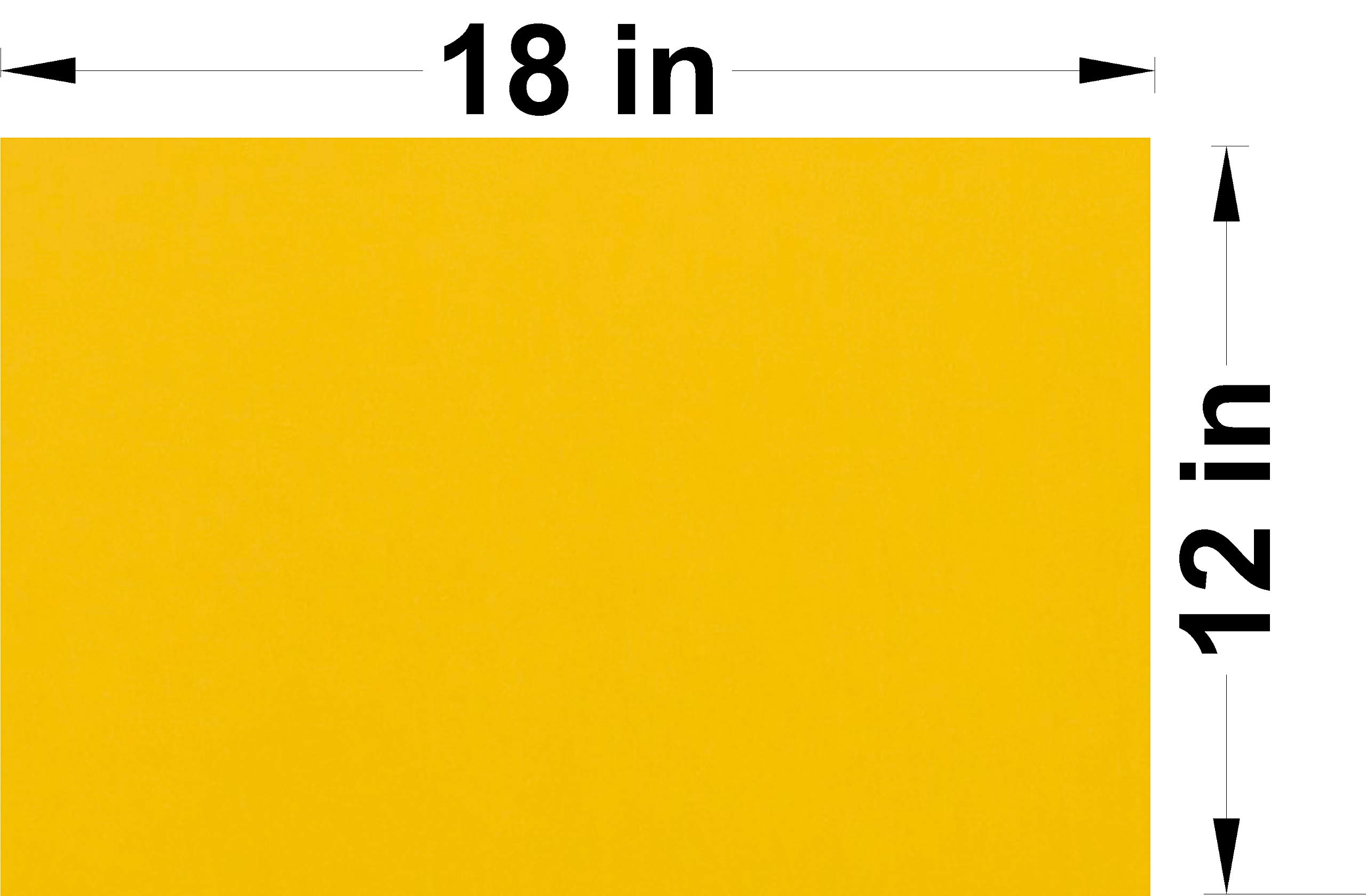 100 Pack 12x18 Inch Corrugated Plastic Yard Signs - 4mm Thick, Durable & Weatherproof - Perfect for Advertising, Open Houses, Yard Sales, Estate Sales - Same Day Shipping Available (Yellow)