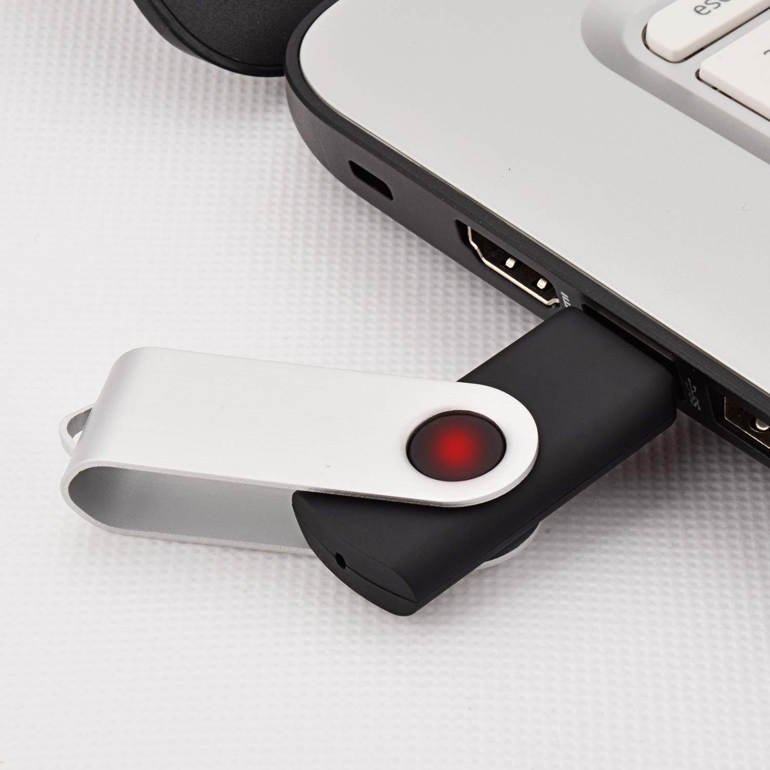 KEXIN Bulk USB Flash Drive 1GB 100 Pack - High-Speed USB 2.0 Thumb Drives with Swivel Design - Perfect for Business Promotions, School Projects & Data Storage