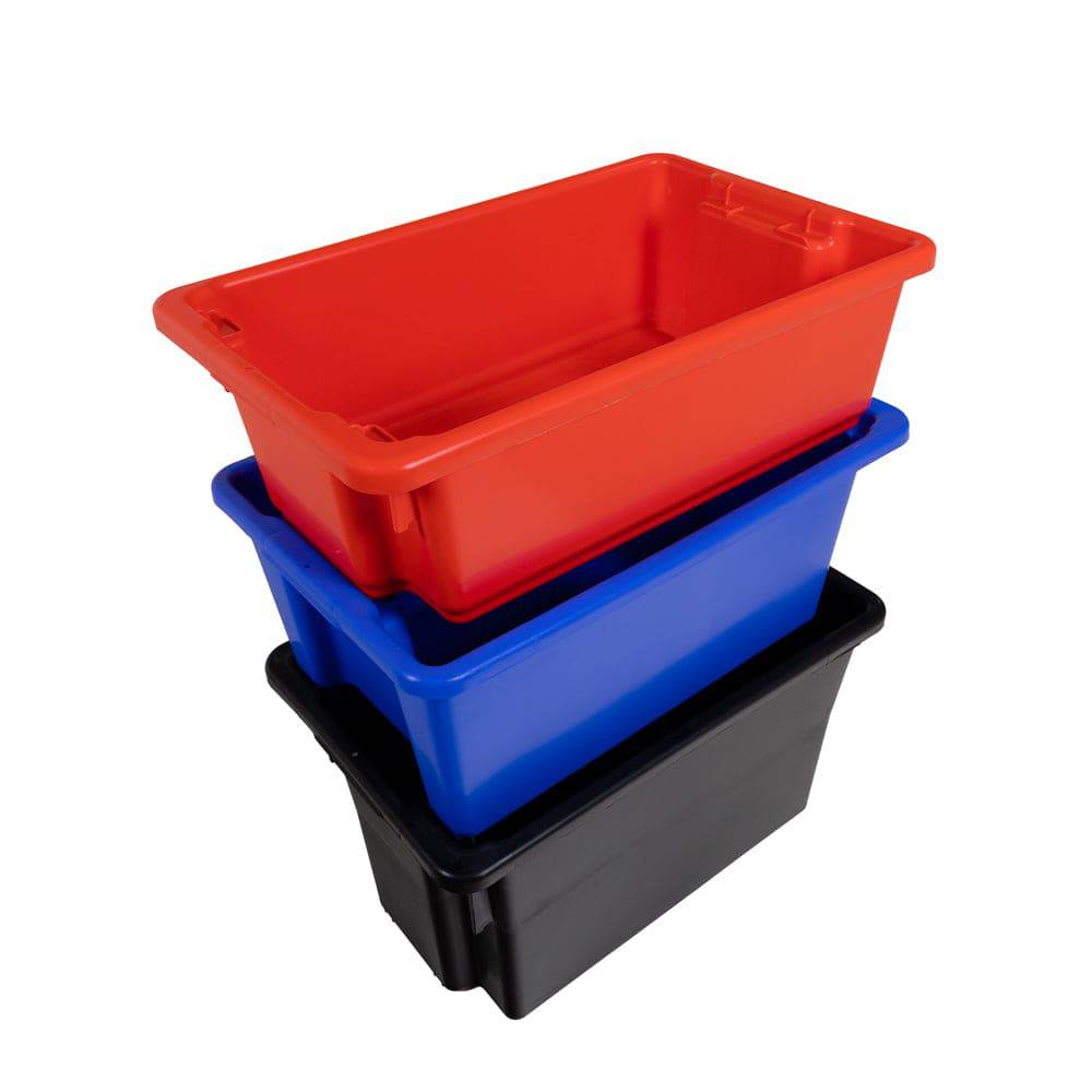 HART Stackable and Nestable Storage Containers - Space-Saving Organizers for Kitchen, Pantry, and Home Organization