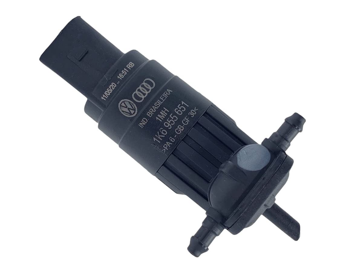 Volkswagen Windshield Washer Pump Replacement - OEM 1K6-955-651 - Compatible with VW Jetta, Golf, Passat - Perfect for Car Maintenance & Windshield Cleaning