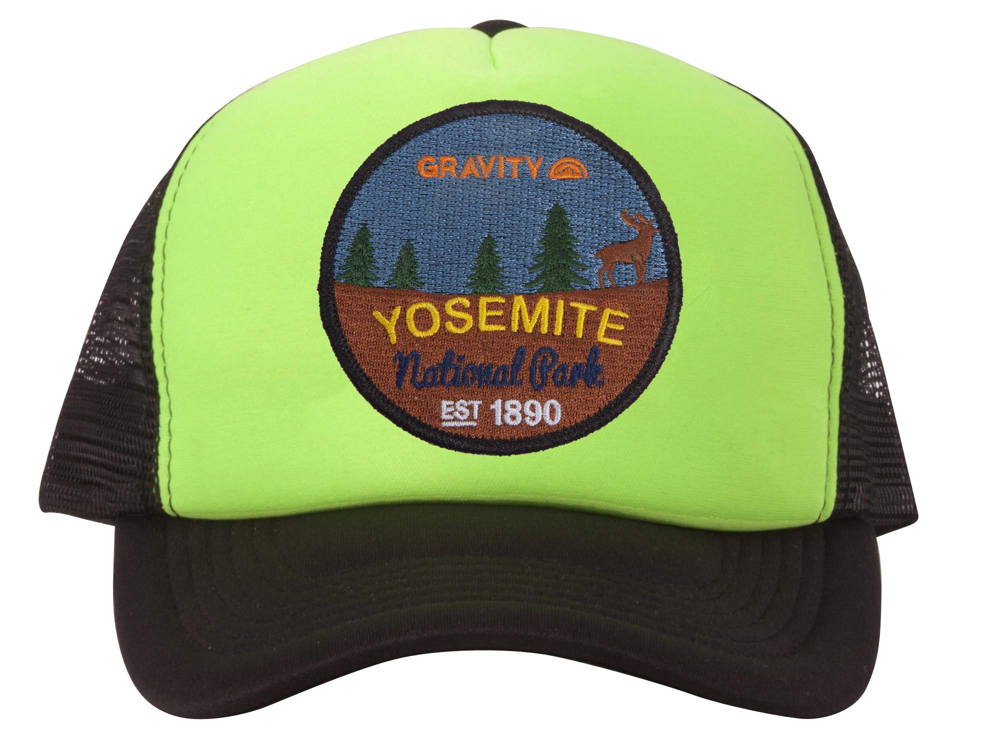 Gravity Outdoor Yosemite National Park Foam Trucker Hat - Lightweight, Breathable for Hiking, Camping & Outdoor Adventures