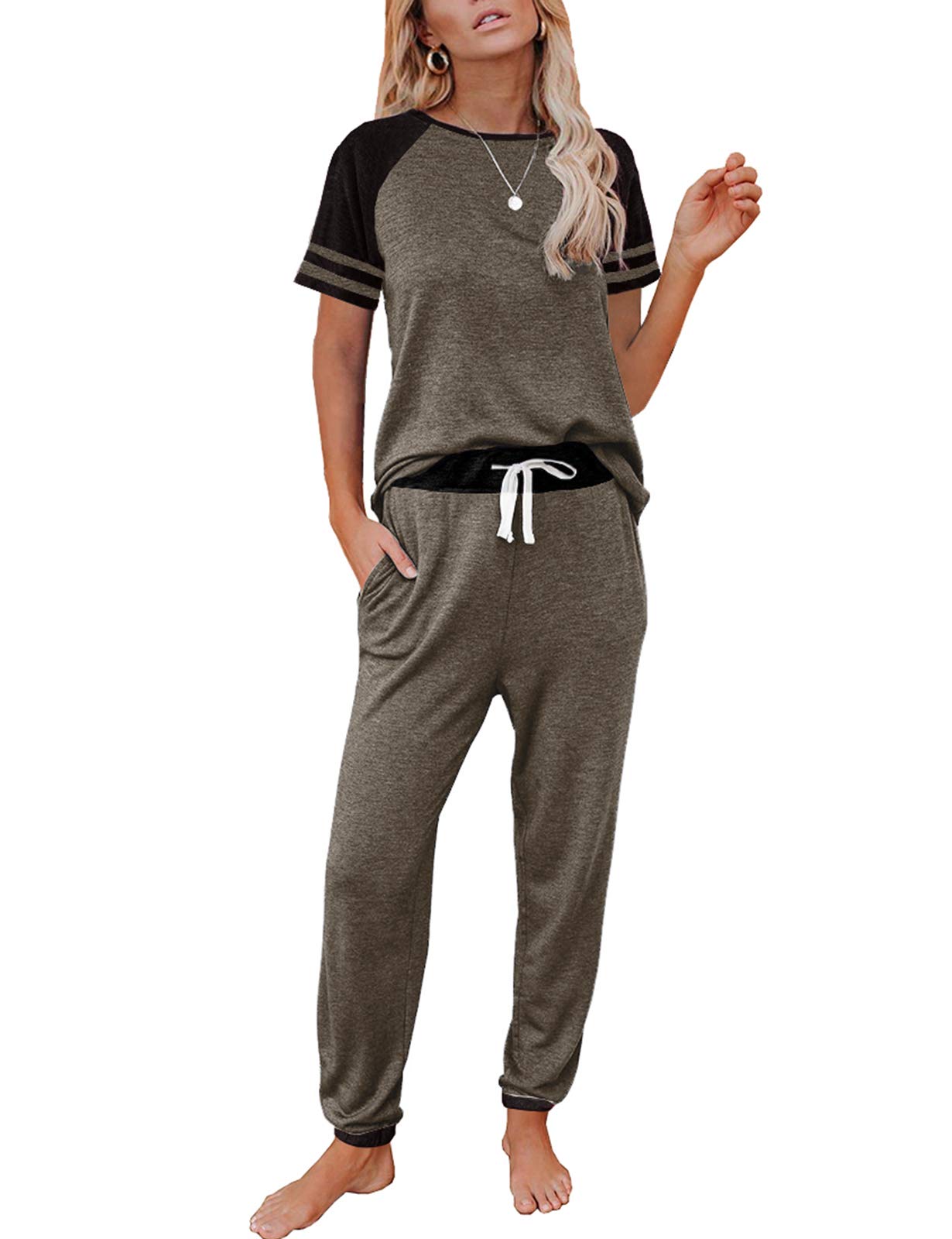 Women's AUTOMET Lounge Set - 2 Piece Jogger Outfit for Home & Travel