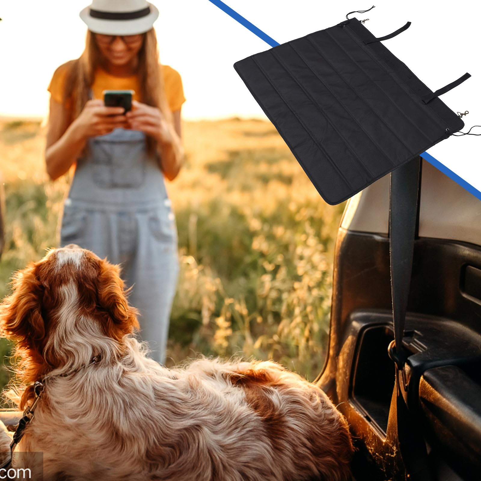 Balacoo Foldable SUV Cargo Liner & Car Bumper Guard - Universal Trunk Protector for Pets, Dogs, Trucks & SUVs | Waterproof Rear Bumper Mat for Travel, Camping & Outdoor Adventures