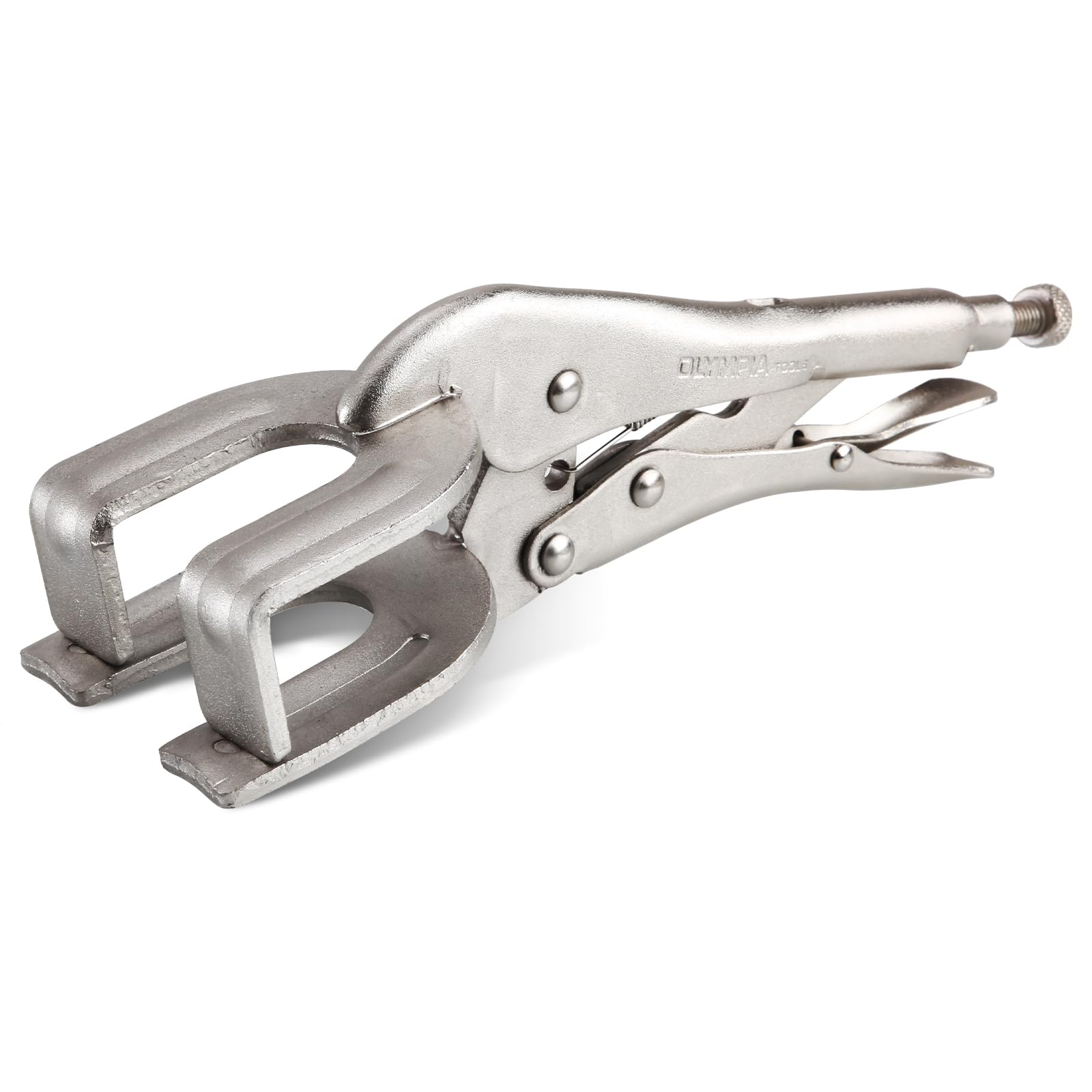 Olympia Tools 9-Inch Locking Pliers with Welding Clamp - Heavy Duty Adjustable Vise Grip for Metalworking, Welding, and DIY Projects (Model 11-409)