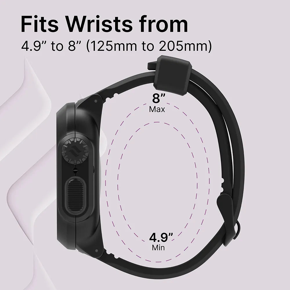 44mm Rugged Waterproof Case with Band for Apple Watch Series 6/5/4/SE (Gen 2/1) - 100M Swimproof Protection for Swimming, Sports & Outdoor Activities