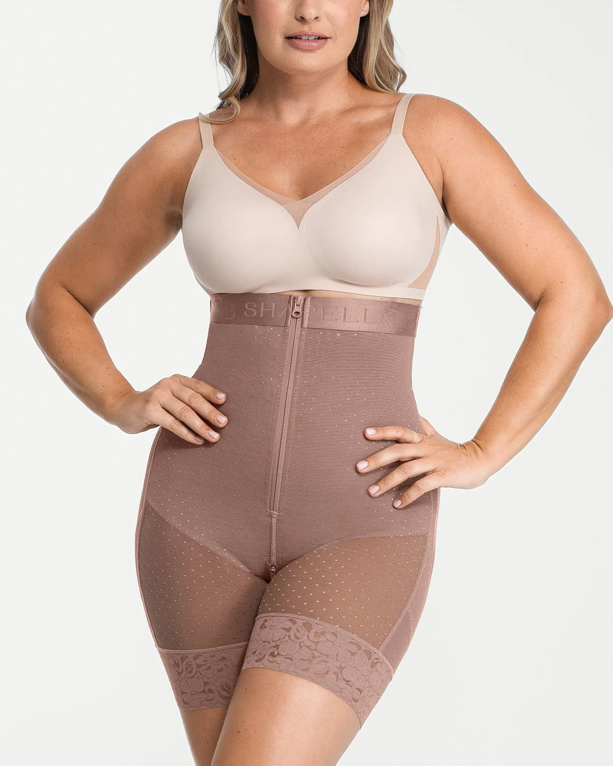 AirSlim® High Waist Butt Lifting Polka Dot Shorts for Women - Sexy Tummy Control Shapewear - Perfect for Workout, Yoga & Summer Outfits
