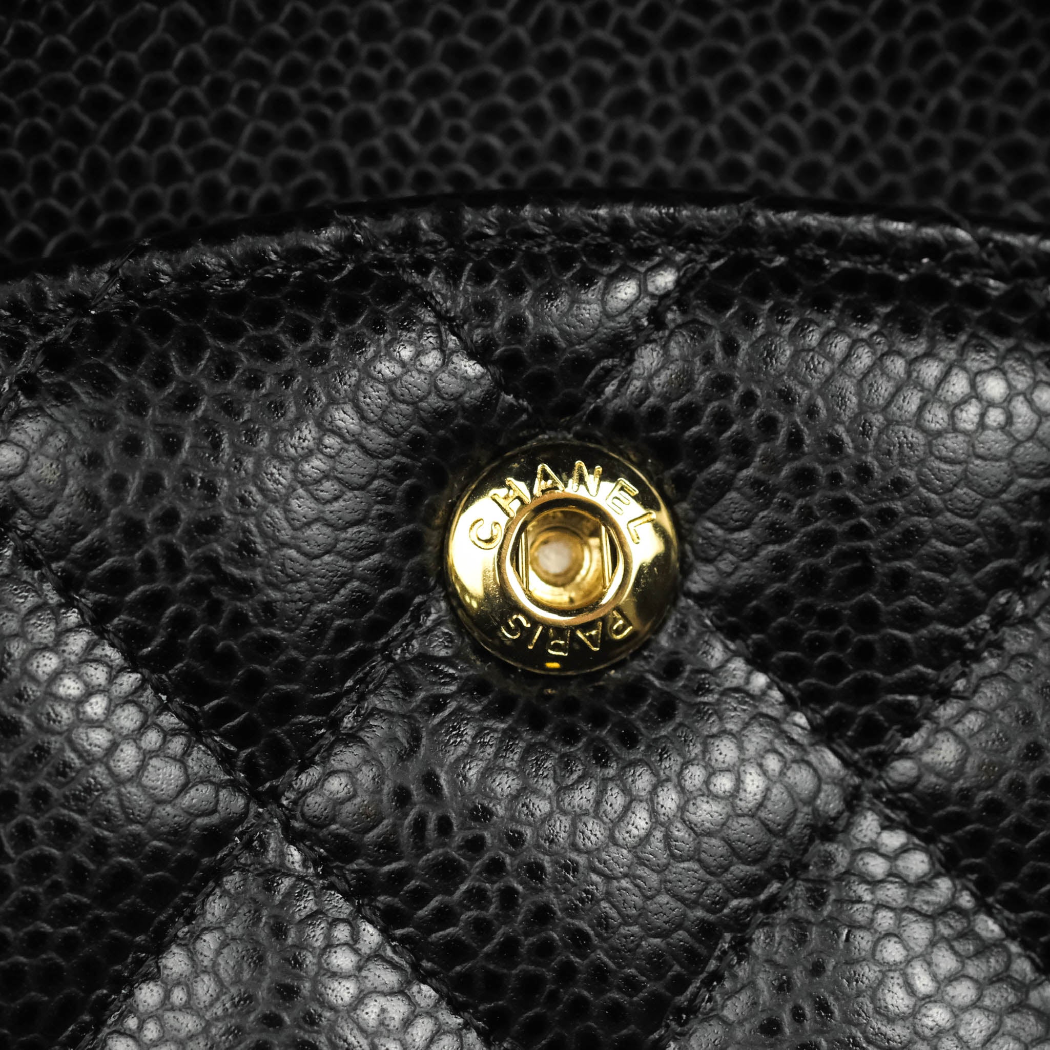 Chanel Classic Medium Double Flap Bag in Black Caviar Leather with Gold Hardware - Luxury Handbag for Women, Perfect for Work, Evening & Special Occasions