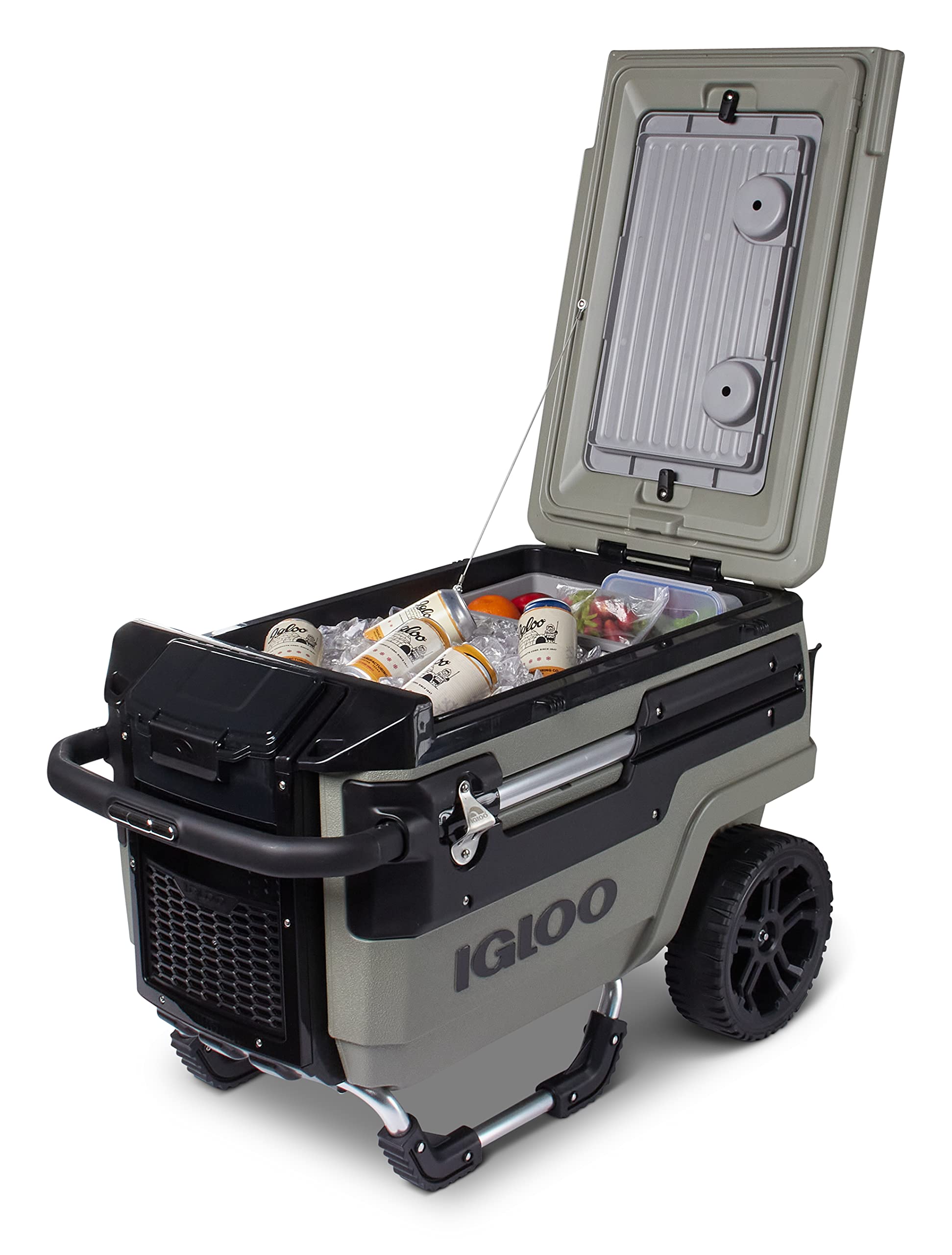 Igloo Trailmate Journey 70Qt Wheeled Cooler - Heavy Duty Insulated Hard Shell Ice Chest for Camping, Beach, Tailgating & Outdoor Adventures