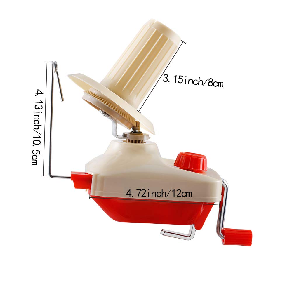 BUTUZE Large Capacity Manual Yarn Ball Winder and Spinner with 53 Stitch Markers - Complete Knitting Kit for DIY Yarn Projects, Crocheting & Handmade Crafts