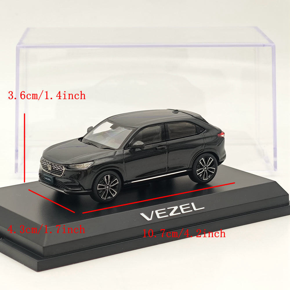 1/43 Scale Honda VEZEL Crystal Black Diecast Model Car - Hobby Japan HJ433002BK - Collectible Miniature Vehicle for Display, Gifts & Car Enthusiasts