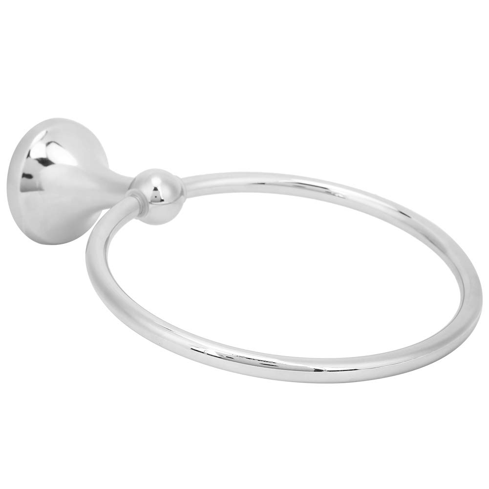 Stainless Steel Towel Ring Holder - Rustproof Round Bath Towel Rack for Kitchen, Hotel, Home & Bathroom - Durable & Wear-Resistant (340230) - Perfect for Hanging Hand Towels, Washcloths & Face Towels