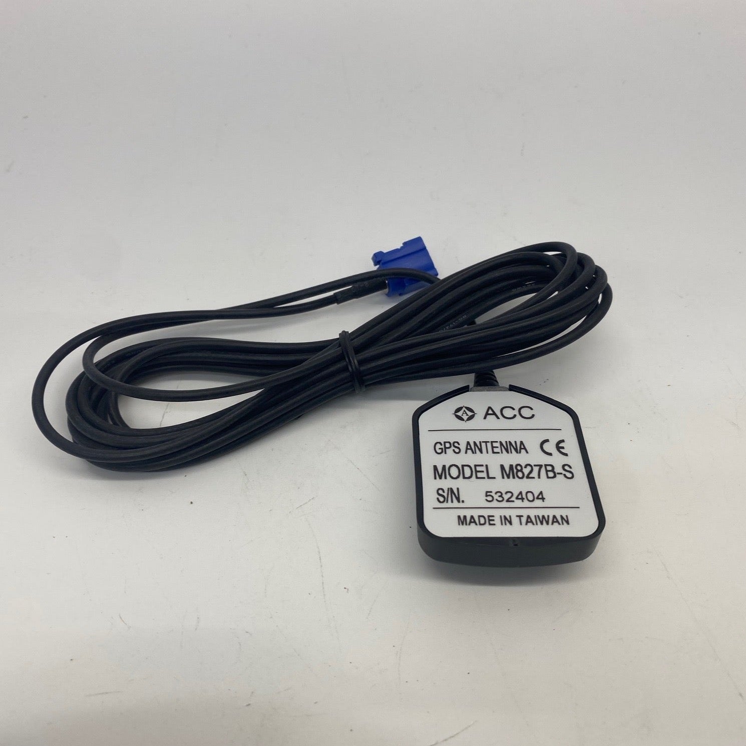 ACC M827B S GPS Antenna Receiver - 1.1 Meter M-Type Connector for Marine, RV & Outdoor Navigation - High Sensitivity GPS Signal Booster for Boats, Cars and Tracking Devices