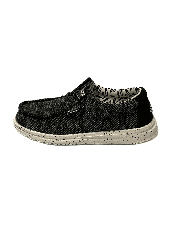 Hey Dude 130134735 Youth Wally Shoes - Lightweight Comfortable Slip-On Sneakers for Boys & Girls - Perfect for School, Skateboarding & Everyday Wear