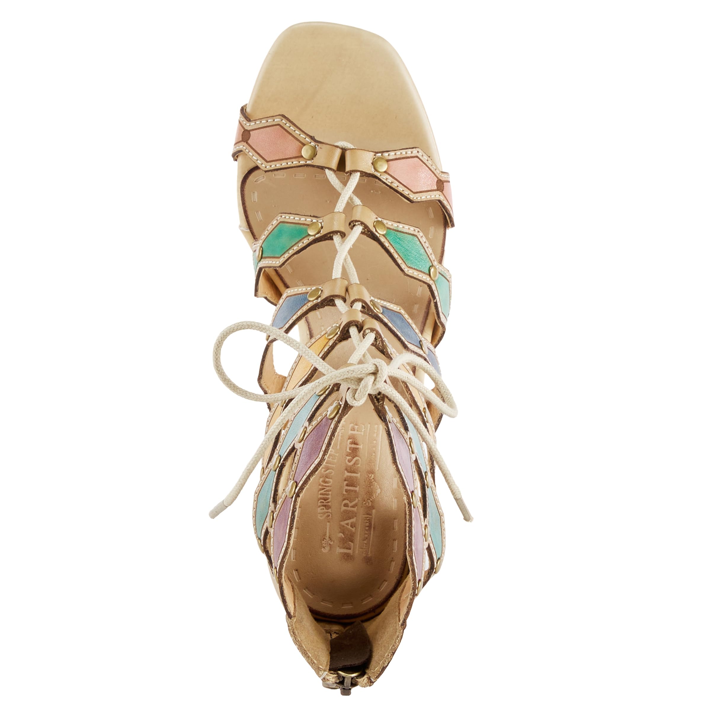 Spring Step L'Artiste Women's Art Deco Sandals - Comfortable & Stylish Open-Toe Shoes for Summer, Beach, and Casual Outings