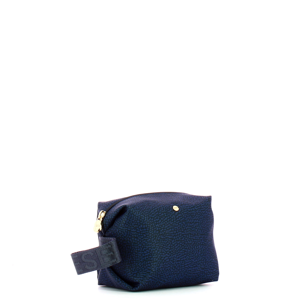Borbonese Recycled Nylon Vanity Case in Blue 932025I15 - Stylish Travel Cosmetic Bag for Women, Perfect for Airplane Carry-on & Weekend Getaways
