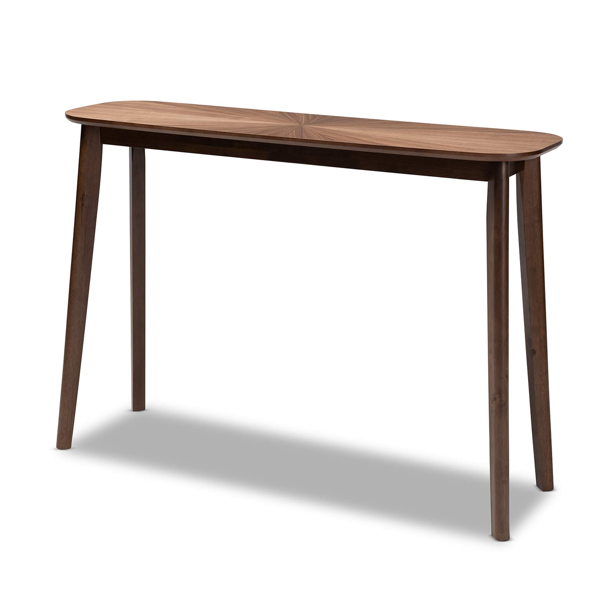 Baxton Studio Modern Walnut Console Table - Entryway Sofa Table for Hallway, Living Room & Bedroom Decor