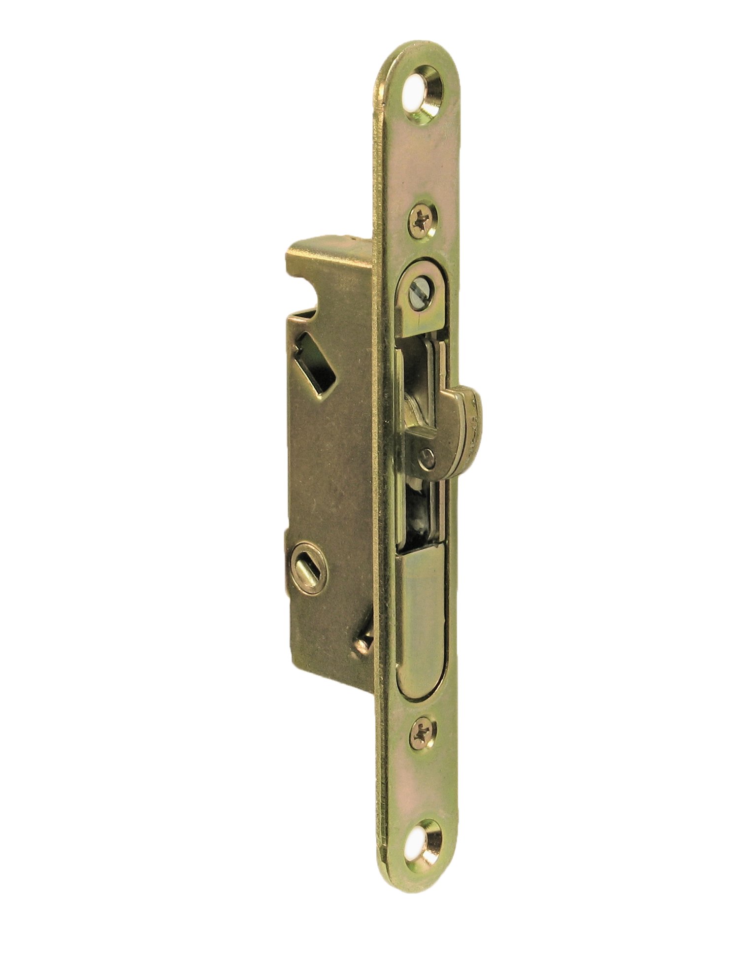 Premium Solid Brass Sliding Glass Door Handle Set with Mortise Lock - 3-15/16