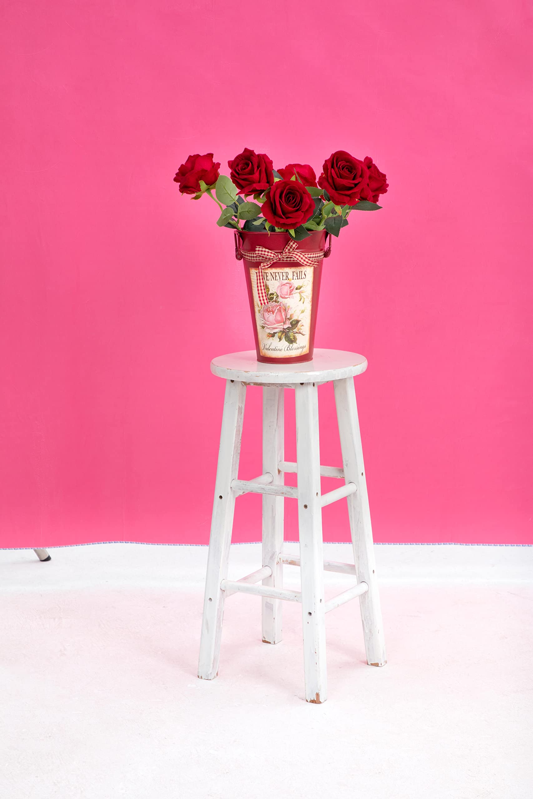 Pink 5x7ft Photography Backdrop for Baby Studio Portraits & Newborn Shoots
