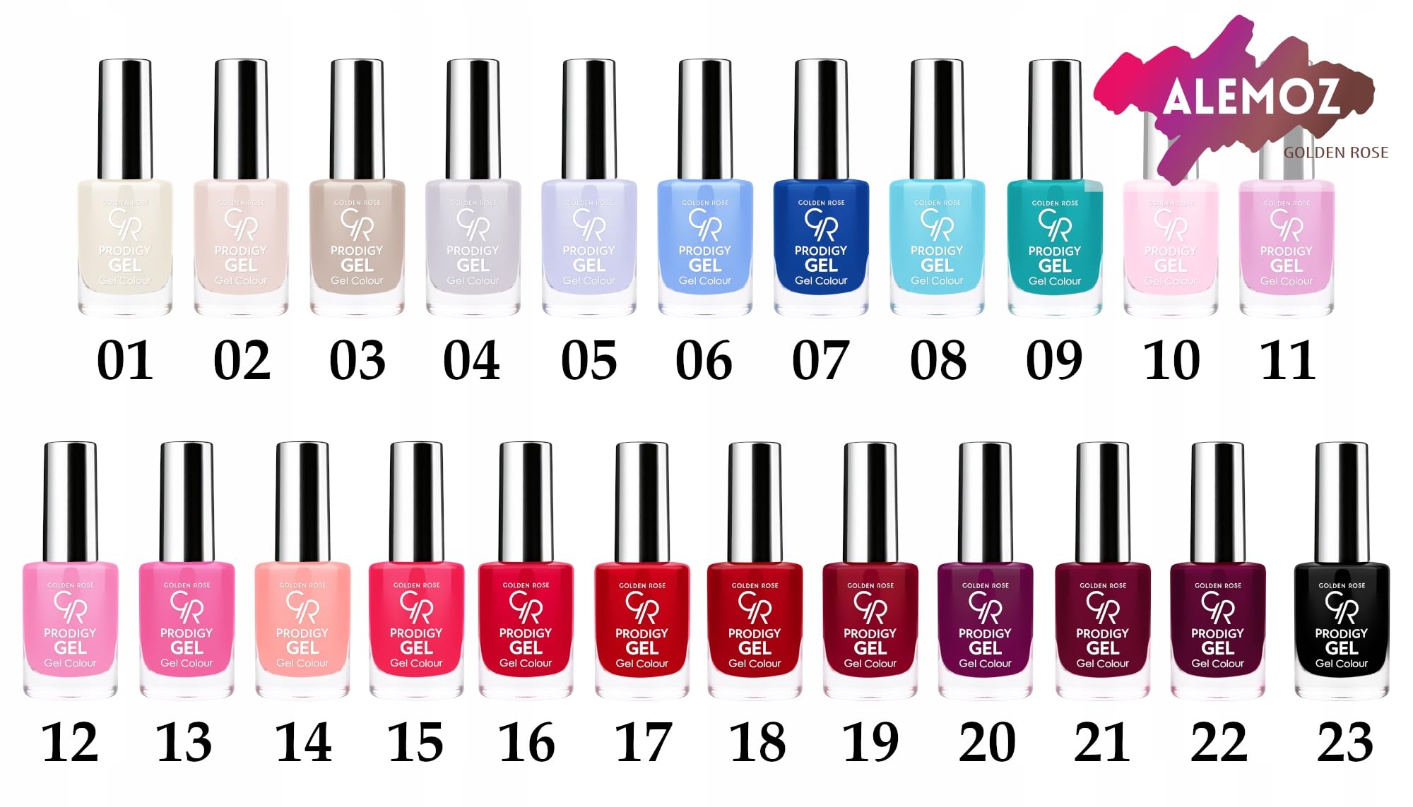 Golden Rose PRODIGY Long Lasting Gel Nail Polish - Shade 20, High Gloss Finish, Chip Resistant - Perfect for Salon Quality Manicures at Home, Parties & Special Occasions