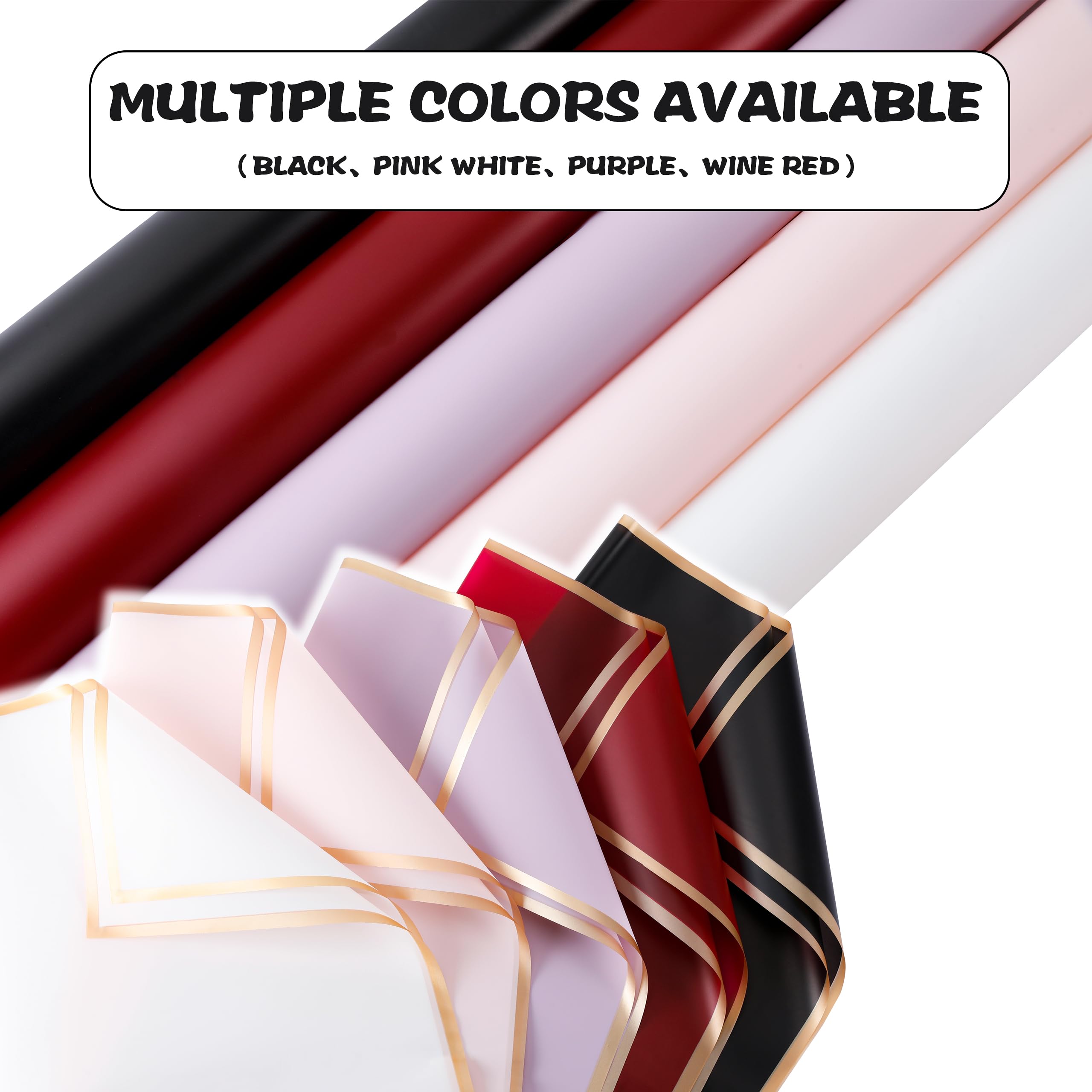 Premium Korean Floral Wrapping Paper - Waterproof Gift Wrapping Sheets for Flowers, Bouquets & Presents - Perfect for Weddings, Birthdays & Special Occasions