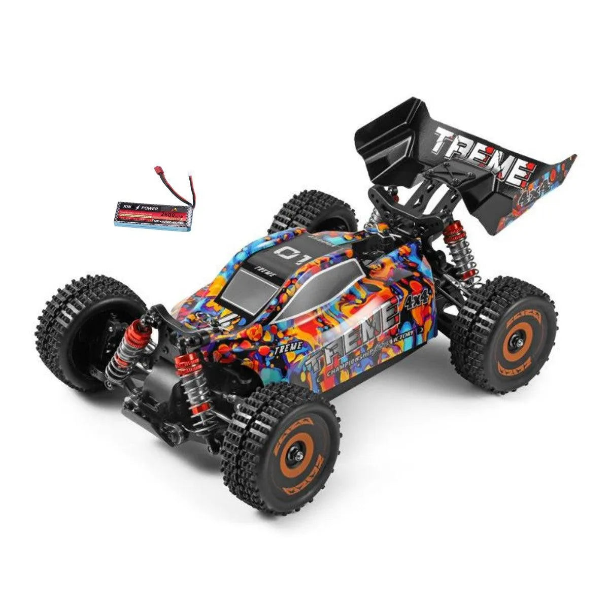 WLtoys 184016 75km/h High Speed Electric 4WD 2.4G Brushless RC Racing Car - Off Road Drifting Remote Control Vehicle for Adults & Kids | Ideal for Backyard Racing, Trail Adventures & RC Car Competitions