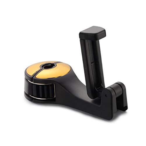 Hiriyt Universal Car Seat Phone Holder - Adjustable Headrest Hook Stand for iPhone, Samsung & Smartphones - Perfect for Road Trips & Hands-Free Driving
