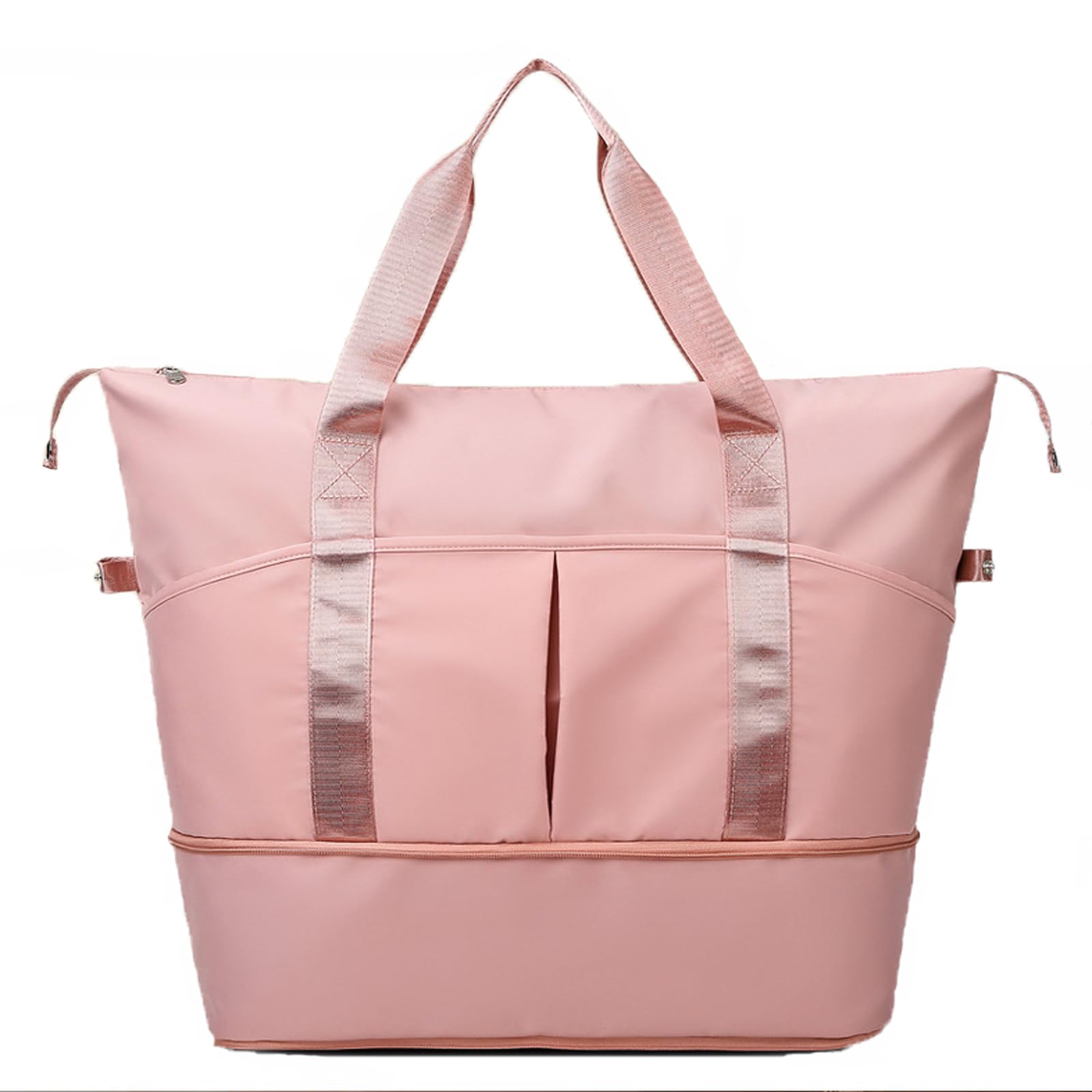 Best Carry-On Duffle Bag for Airplanes & Gym - Travel Overnight Bag with Shoe Compartment for Women & Men (Pink) - Perfect for Business Trips, Weekend Getaways & Workout Sessions