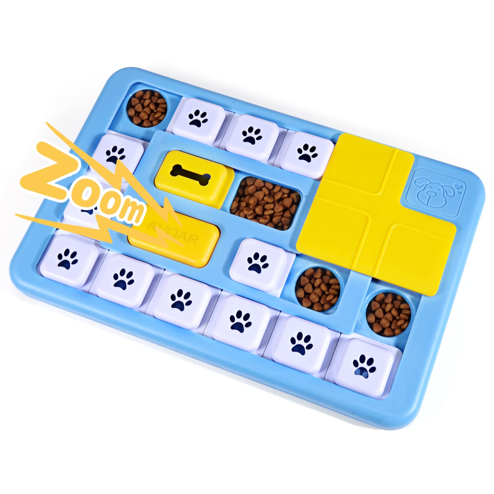 Interactive Dog Puzzle Toys for Large, Medium & Small Dogs - Squeaky Mental Stimulation Toys for Smart Puppies & Adult Dogs - Training Enrichment Toys for Indoor Play, Crate Time & Anxiety Relief