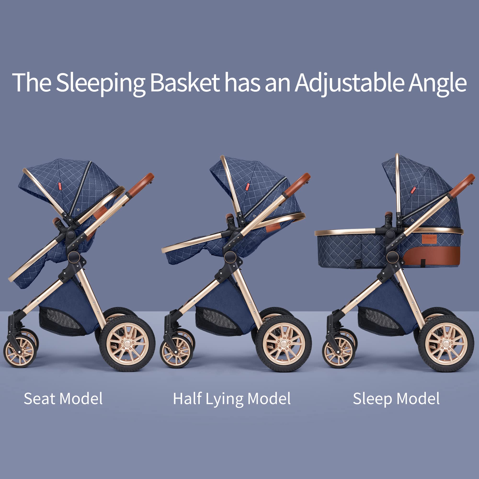 Premium Baby Stroller with Infant Car Seat & Detachable Bassinet - Lightweight Travel System for Newborns (Black with Base) | Perfect for Shopping, Travel & Daily Walks