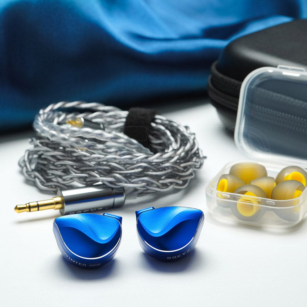 BQEYZ Winter Ultra HiFi In-Ear Monitors with 1DD + 1BC Dynamic Driver & PZT Bone Conduction Technology - Perfect for Audiophiles, Music Lovers, and Studio Monitoring