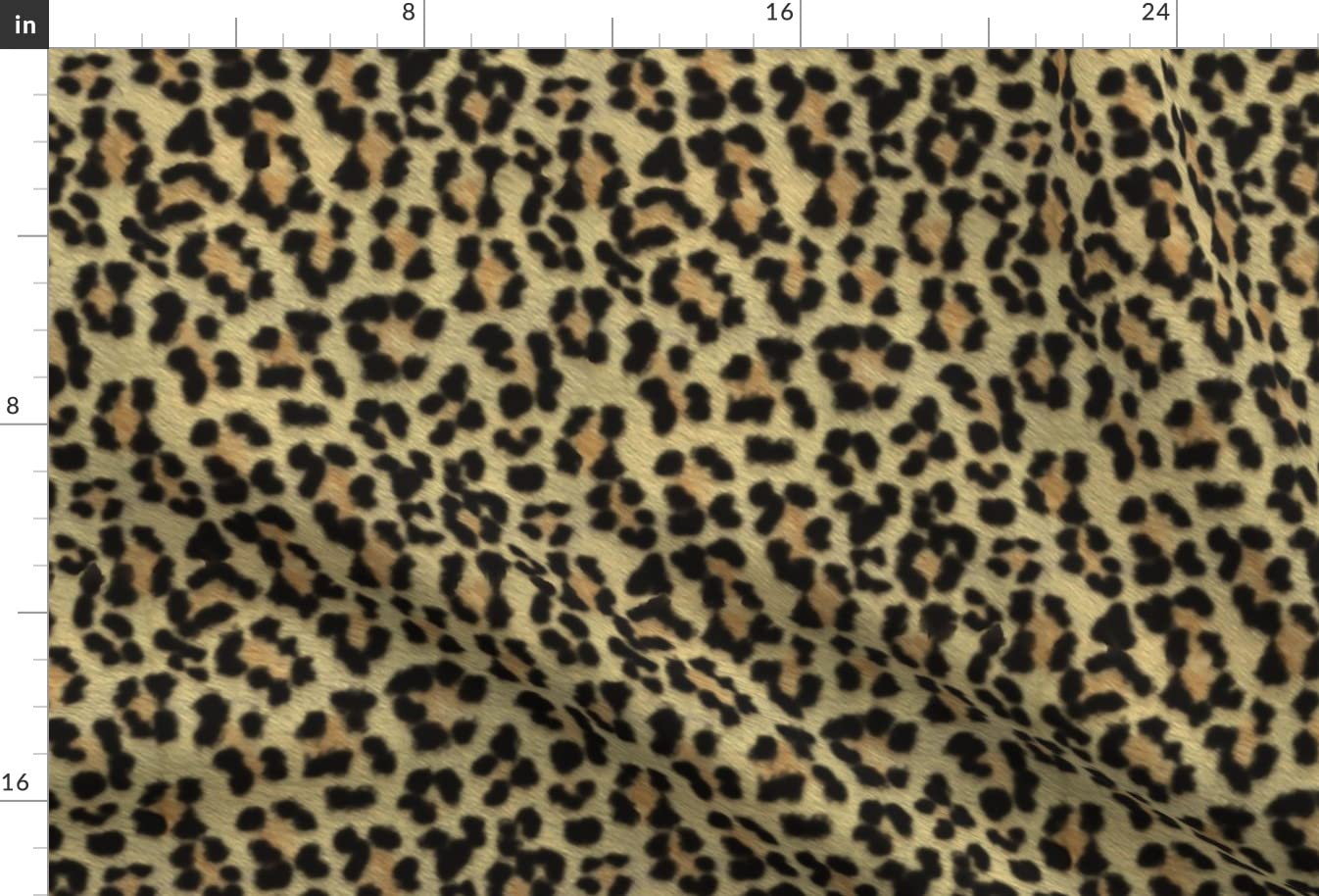 Painted Leopard Spots Cat Rockabilly Tropical Jaguar Animal Print Minky Fabric by The Yard - Soft Plush Fabric for Sewing Baby Blankets, Quilt Backing, DIY Crafts & Home Decor Projects
