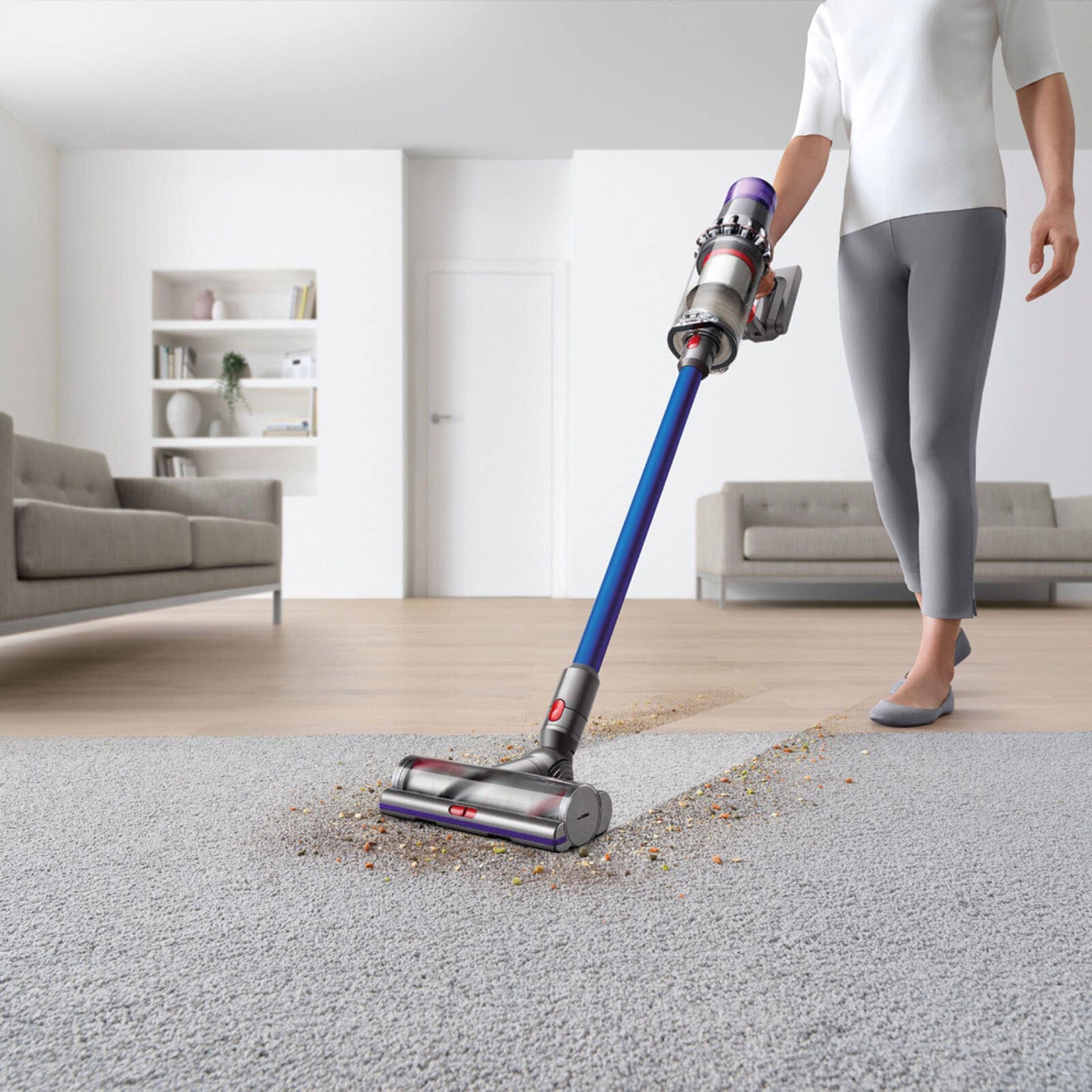 Dyson V11 Torque Drive Cordless Vacuum Cleaner - Powerful Suction, Blue | New (Damaged Packaging) | Ideal for Hard Floors, Carpets & Pet Hair Removal in Homes & Apartments