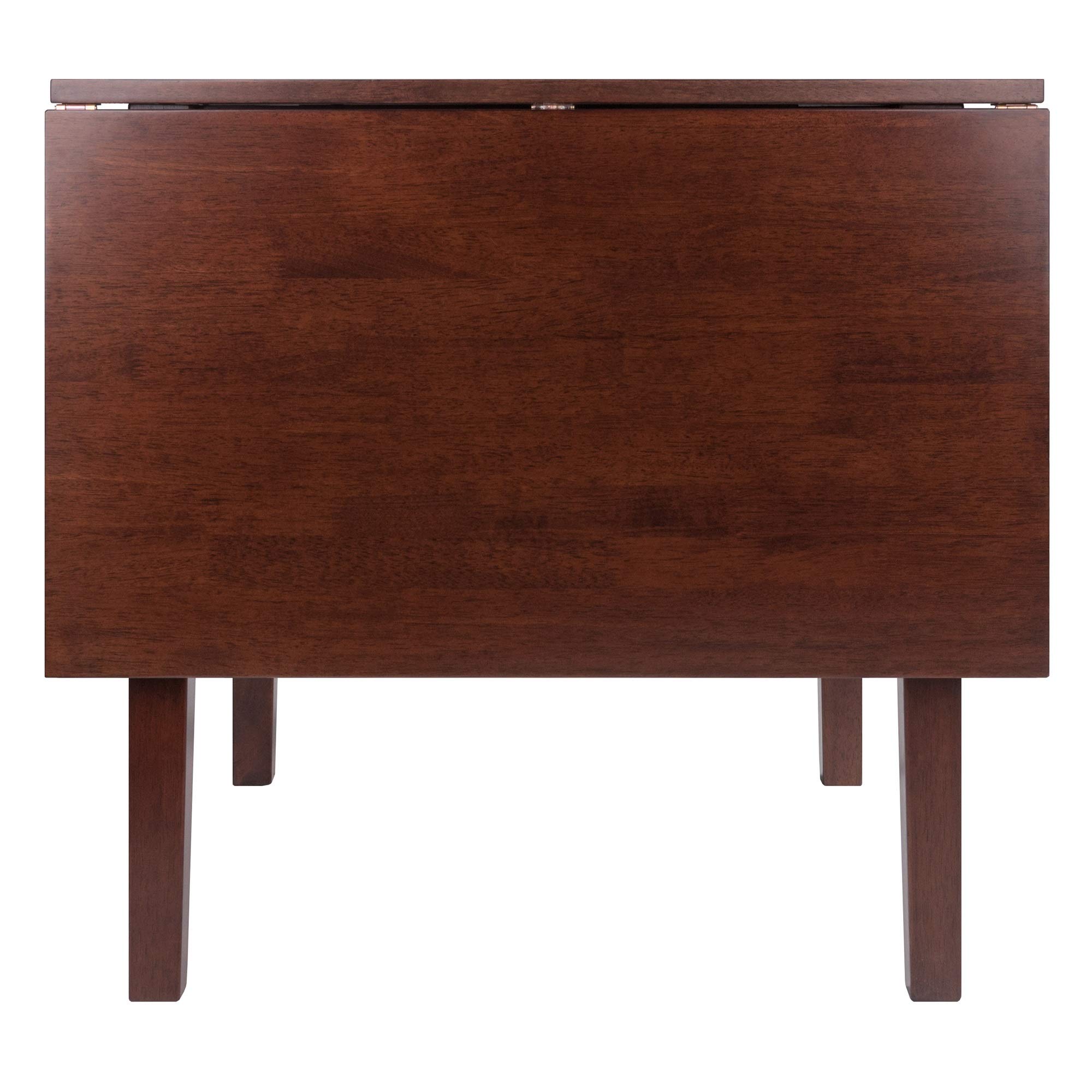 Ergode Perrone Drop Leaf Dining Table - Solid Walnut Wood, Space-Saving Extendable Table for Small Spaces, Perfect for Apartments, Breakfast Nooks & Cozy Dining Rooms