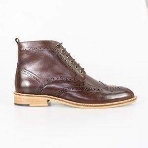 Cavani Holmes Brown Genuine Leather Boots for Men - Stylish & Durable Footwear for Casual Outings & Work