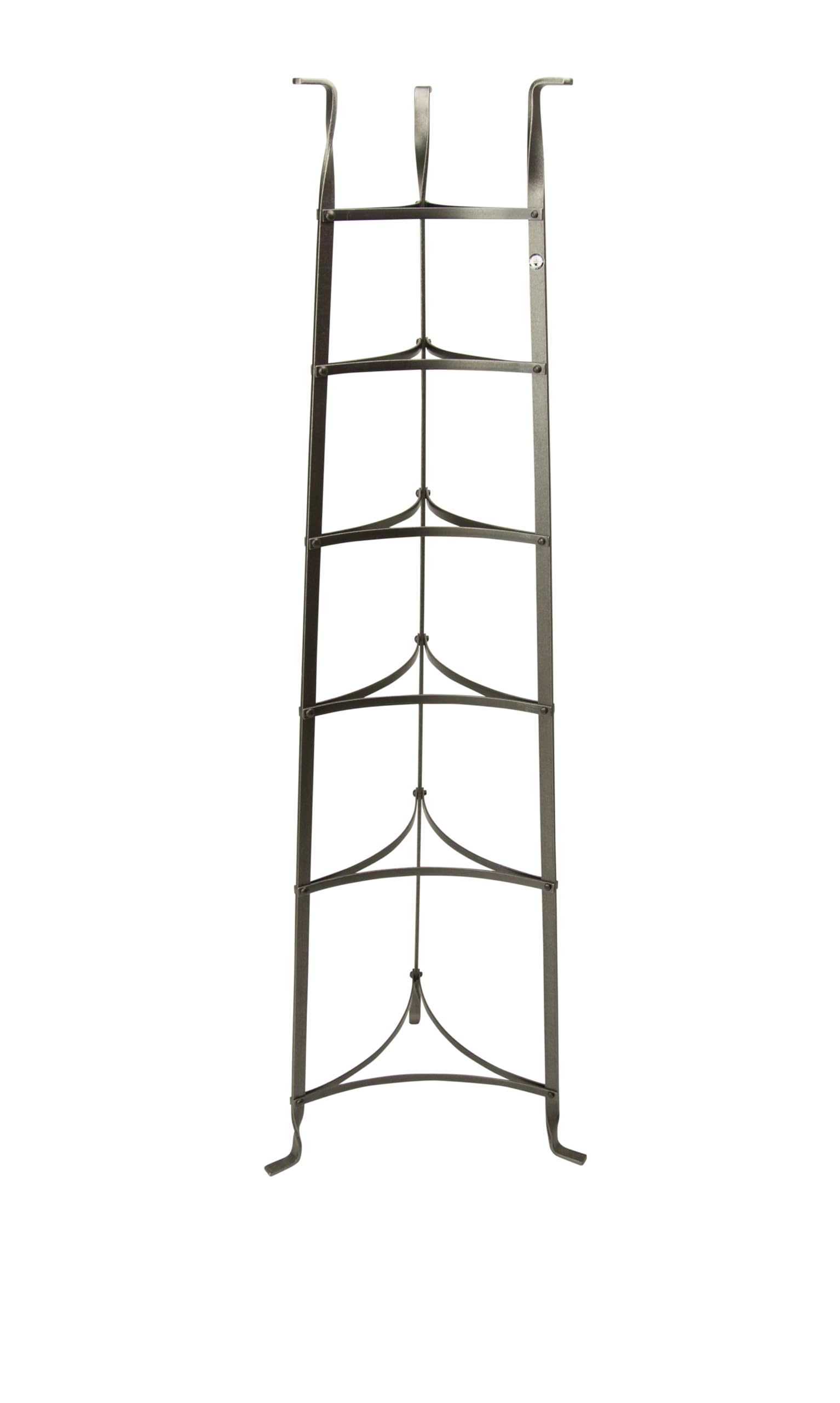 Enclume 6-Tier Cookware Stand - Free Standing Pot Rack Organizer - Hammered Steel Kitchen Storage (Unassembled) - Perfect for Small Kitchens & Apartment Cooking Spaces