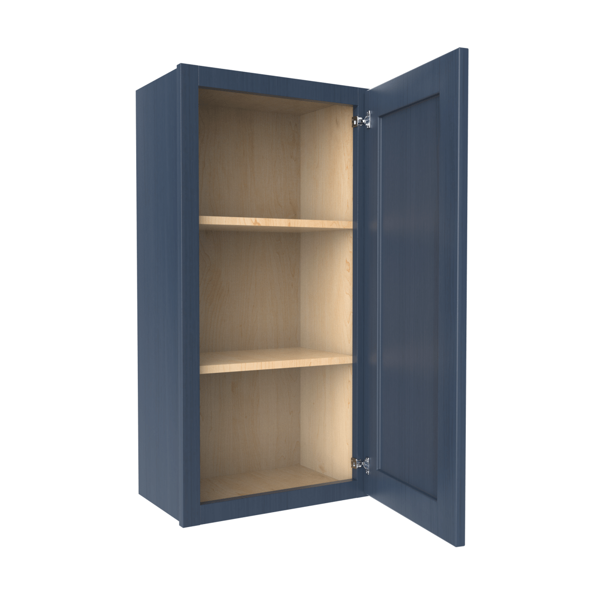 36 Inch Wall Cabinet - 18W x 36H x 12D Blue Shaker Style Kitchen Storage | Perfect for Bathroom, Laundry Room & Garage Organization