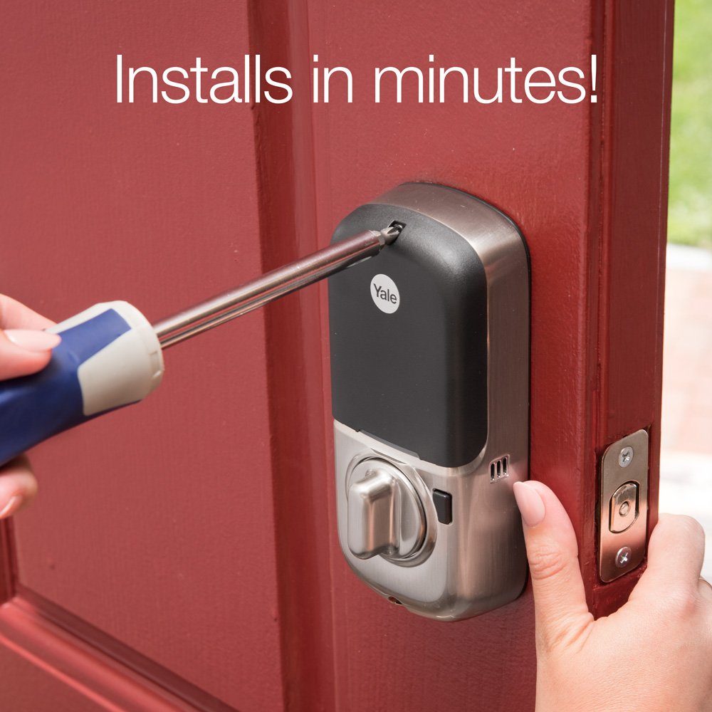 Yale Assure Lock SL Wi-Fi Touchscreen Smart Lock - Keyless Entry, Remote Access & Auto-Lock, Polished Brass Finish for Home Security & Smart Home Automation
