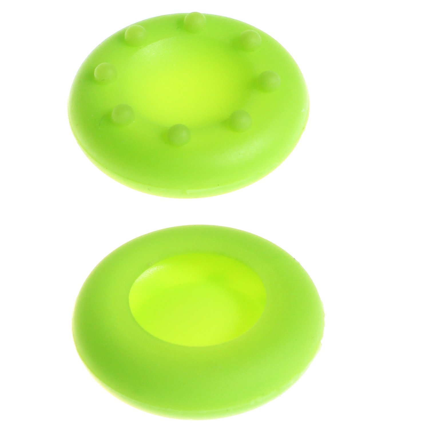 Wortek Silicone Thumb Grip Control Stick Caps for PS5, PS4, PS3, Xbox Series X, Nintendo Switch - Green | Ergonomic Gaming Accessories for Enhanced Comfort & Precision | Perfect for FPS, Racing & Action Games