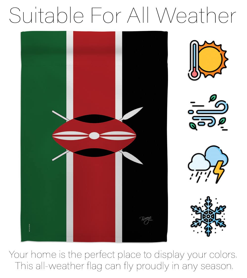 Kenya Decorative Garden Flag 28x40