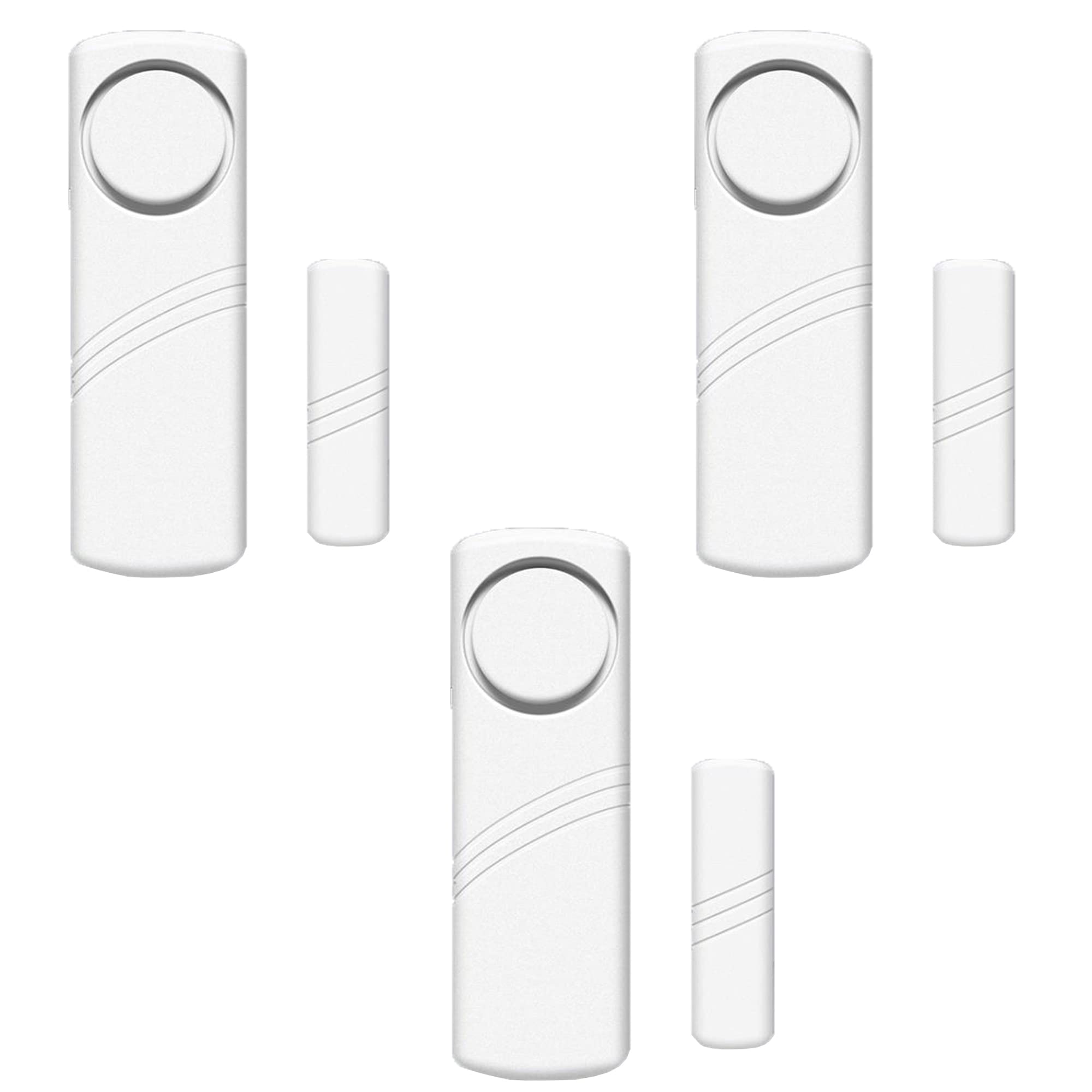 Home Security Door & Window Alarm Sensor - 3 Pack for Child Safety, Toddler Protection & Swimming Pool Security | Wireless Entry Alert System for Enhanced Safety