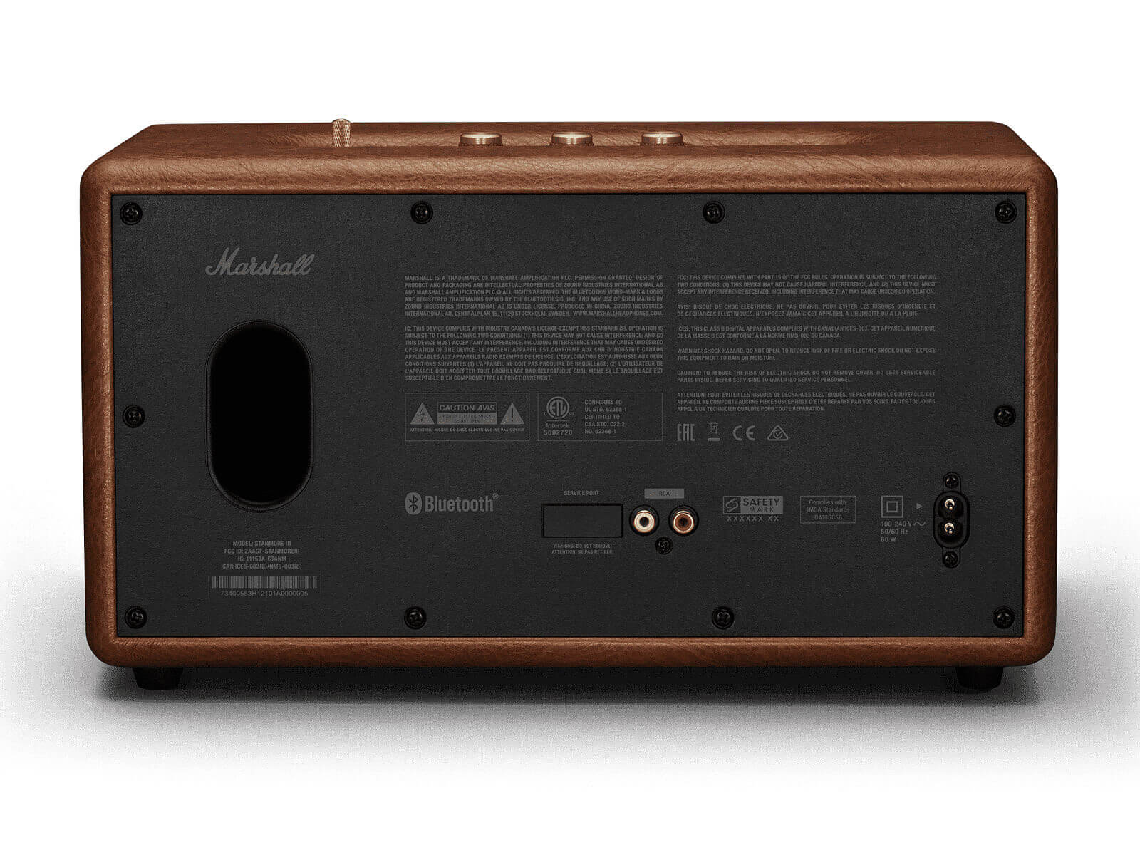 Marshall Stanmore III Wireless Bluetooth Speaker - Premium Sound, Multi-Room Streaming, Voice Control - Perfect for Home, Office & Outdoor Parties