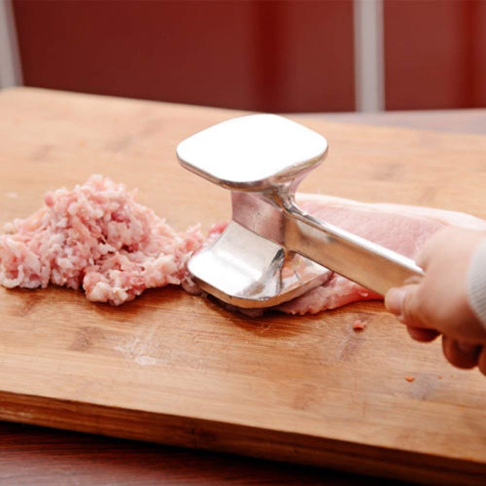 Premium Aluminum Meat Tenderizer Hammer - Professional Steak & Chicken Pounder for Beef, Poultry - Heavy Duty Kitchen Tool for Grilling, BBQ & Home Cooking Accessories