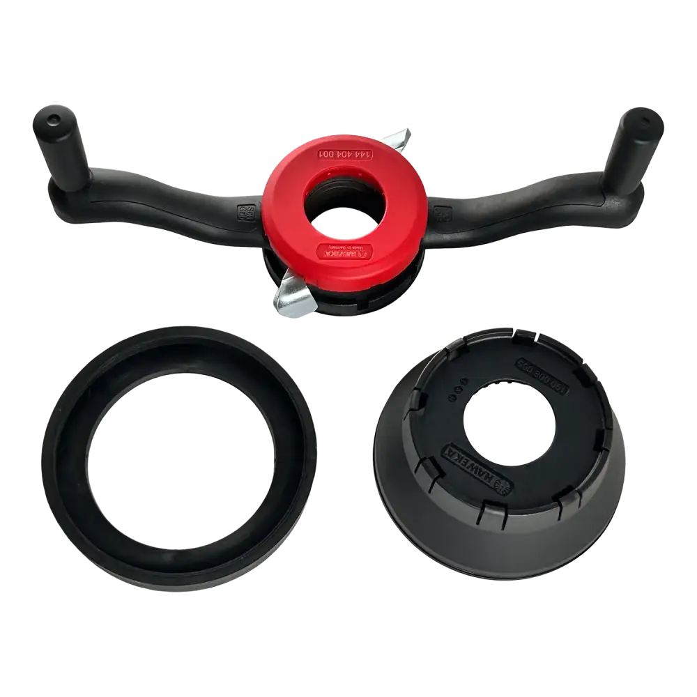 AA Haweka 40mm Soft Grip Quick Nut with Handle, 4mm Pitch (125 404 001) - Ideal for Industrial Machinery, Automotive Repair & Equipment Maintenance